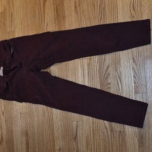 Madewell Maroon Skinny Jeans